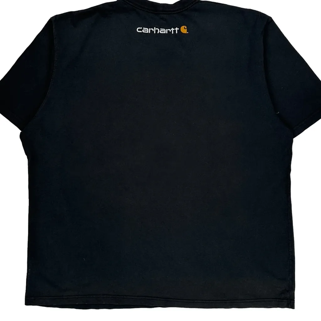 Carhartt Spellout T-Shirt - 2XL Black Cotton - Image 7