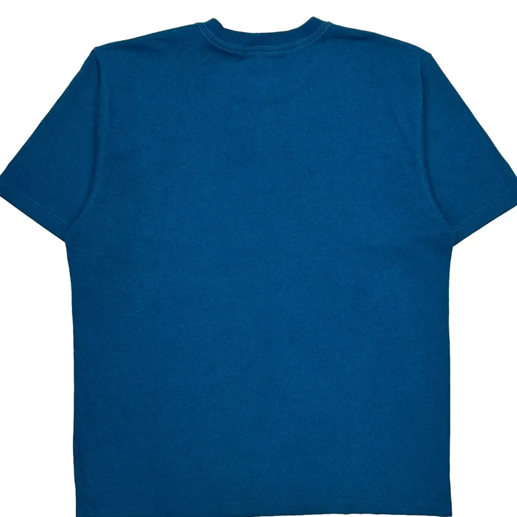 Carhartt T-Shirt - Large Blue Cotton - Image 7