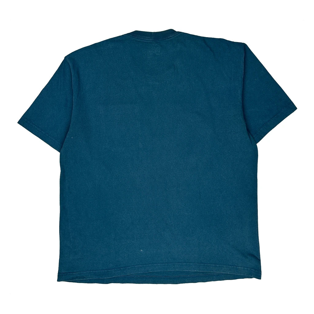 Carhartt T-Shirt - Large Blue Cotton - Image 2