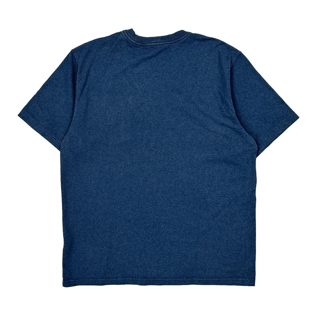 Carhartt T-Shirt - Large Blue Cotton - Image 2