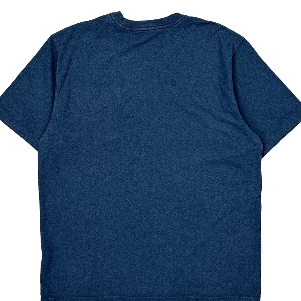 Carhartt T-Shirt - Large Blue Cotton - Image 7