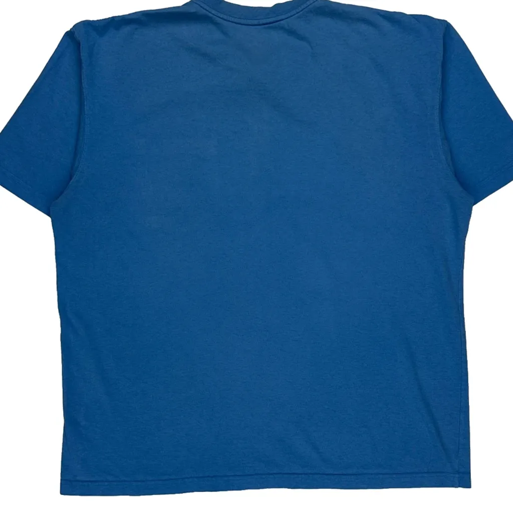 Carhartt Henley T-Shirt - Large Blue Cotton - Image 6