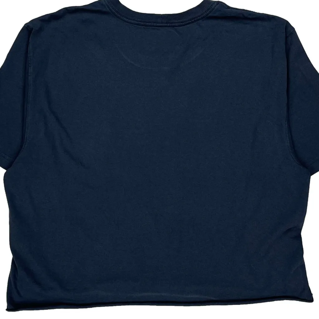 Carhartt Cropped T-Shirt - Large Blue Cotton - Image 7