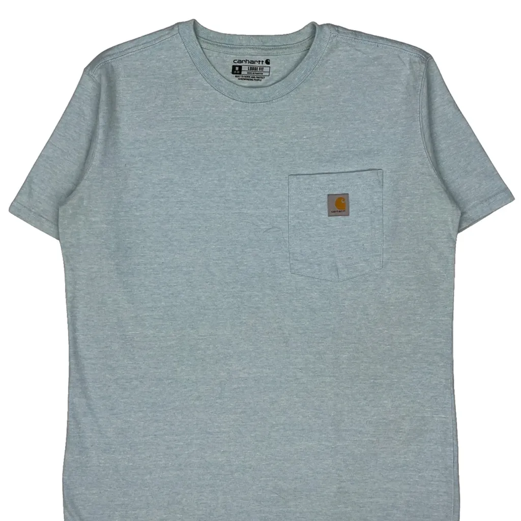 Carhartt T-Shirt - Medium Blue Cotton - Image 5