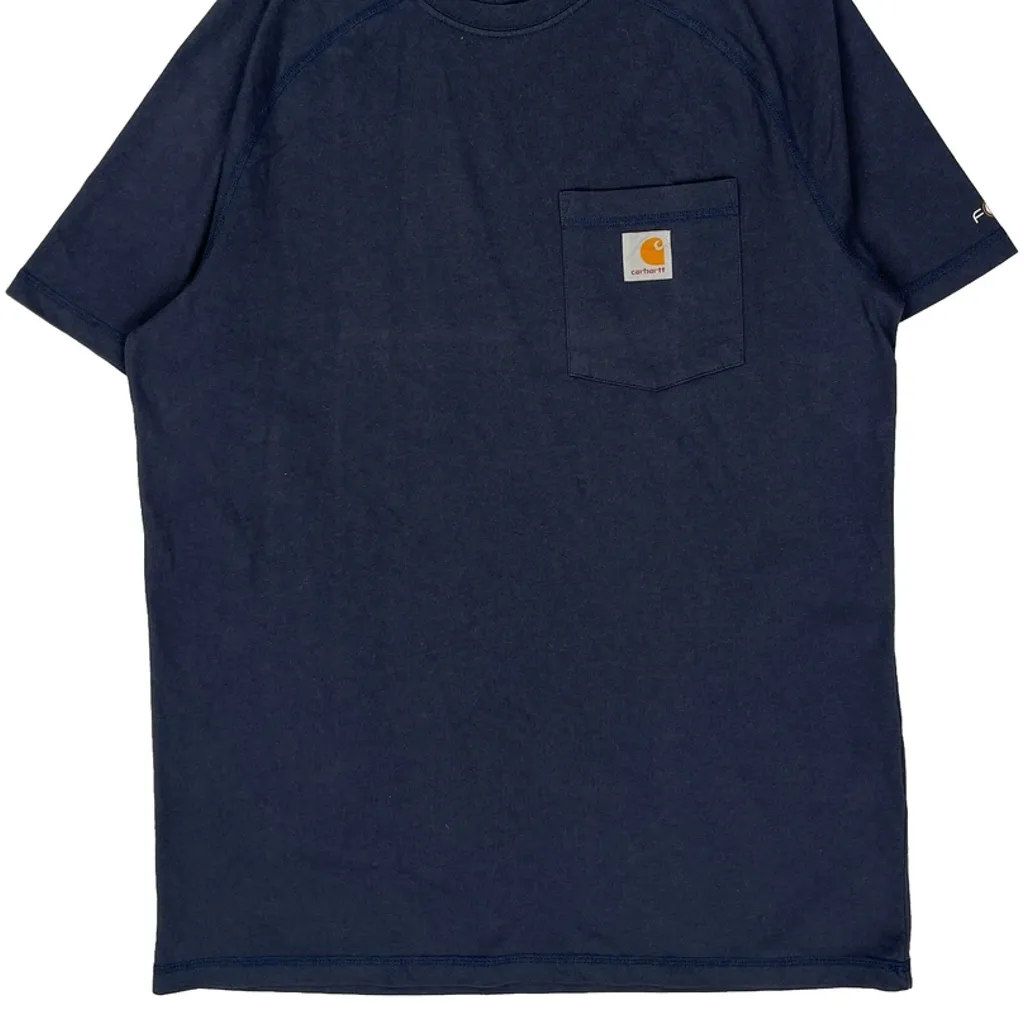 Carhartt T-Shirt - Medium Blue Cotton - Image 4