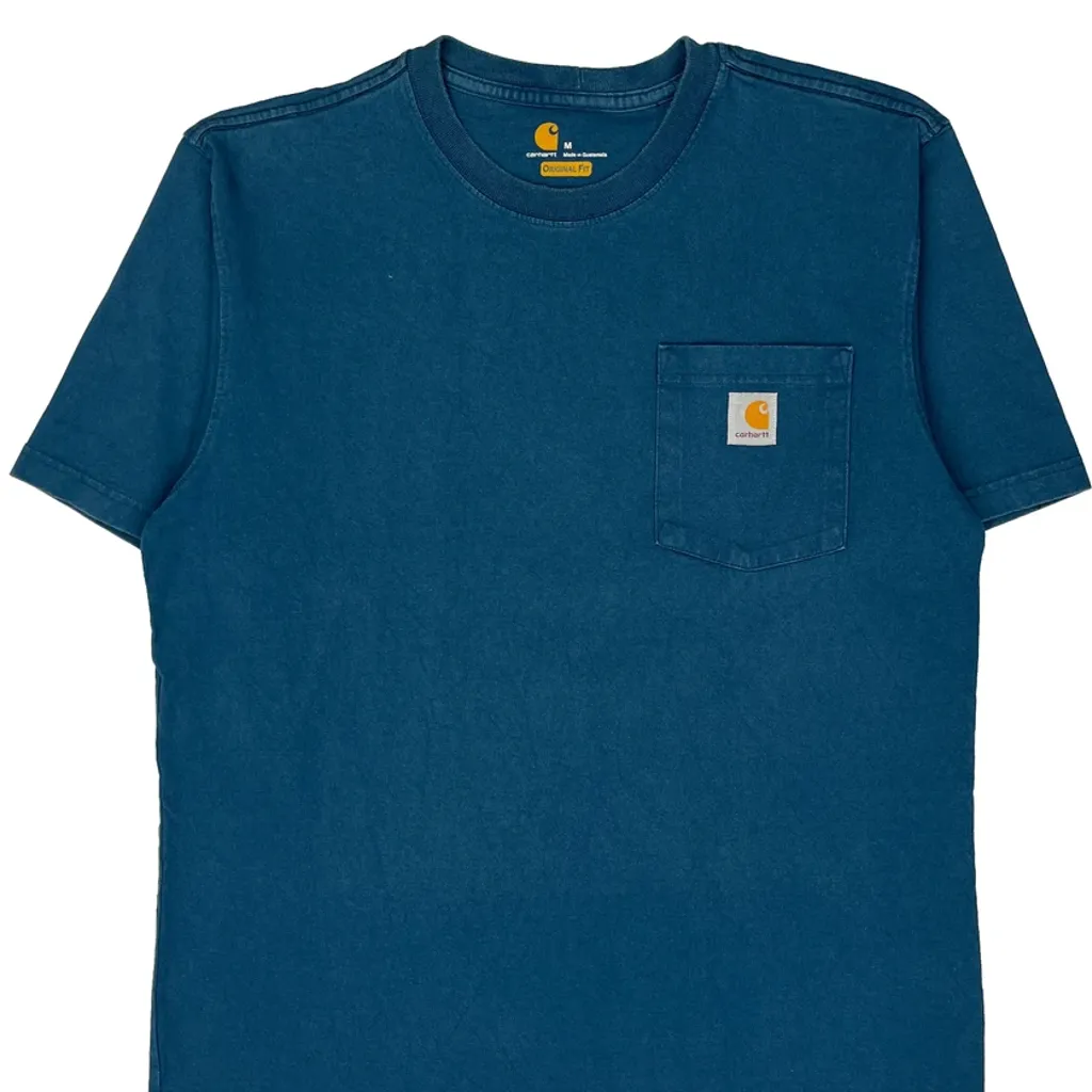 Carhartt T-Shirt - Medium Blue Cotton - Image 4