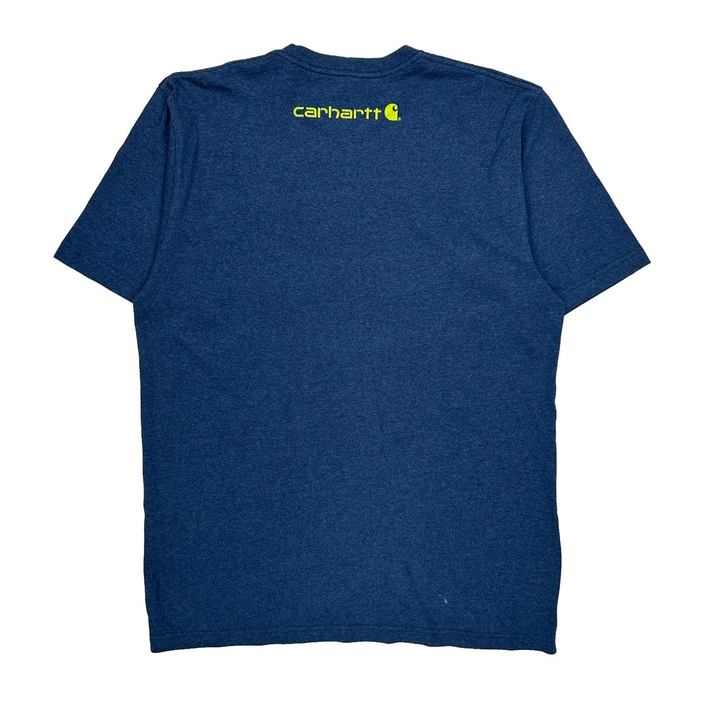 Carhartt T-Shirt - Medium Blue Cotton - Image 2