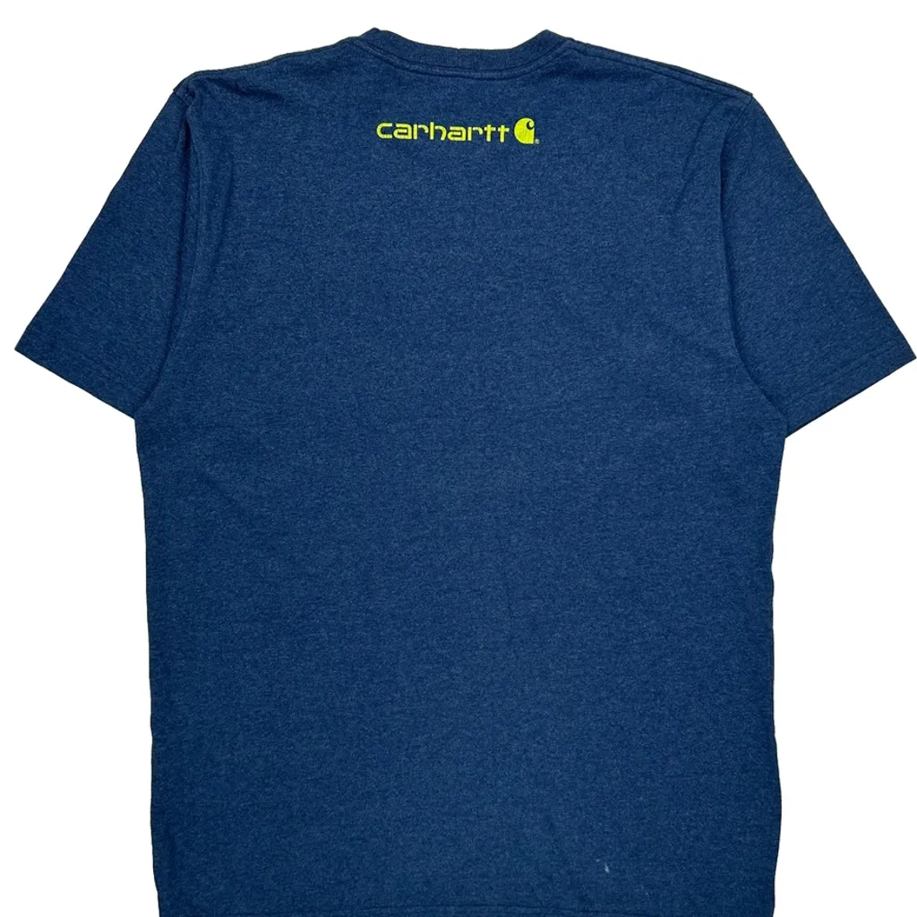 Carhartt T-Shirt - Medium Blue Cotton - Image 7