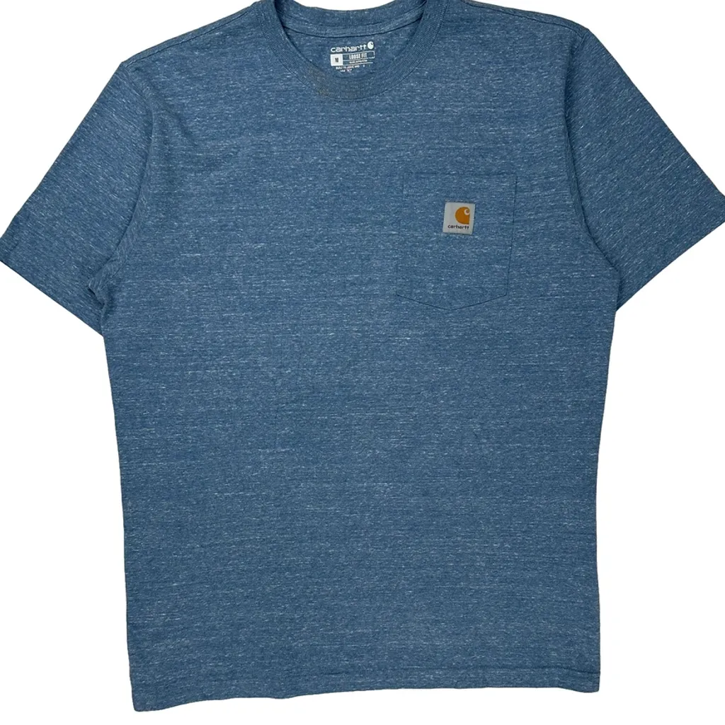 Carhartt T-Shirt - Medium Blue Cotton - Image 4