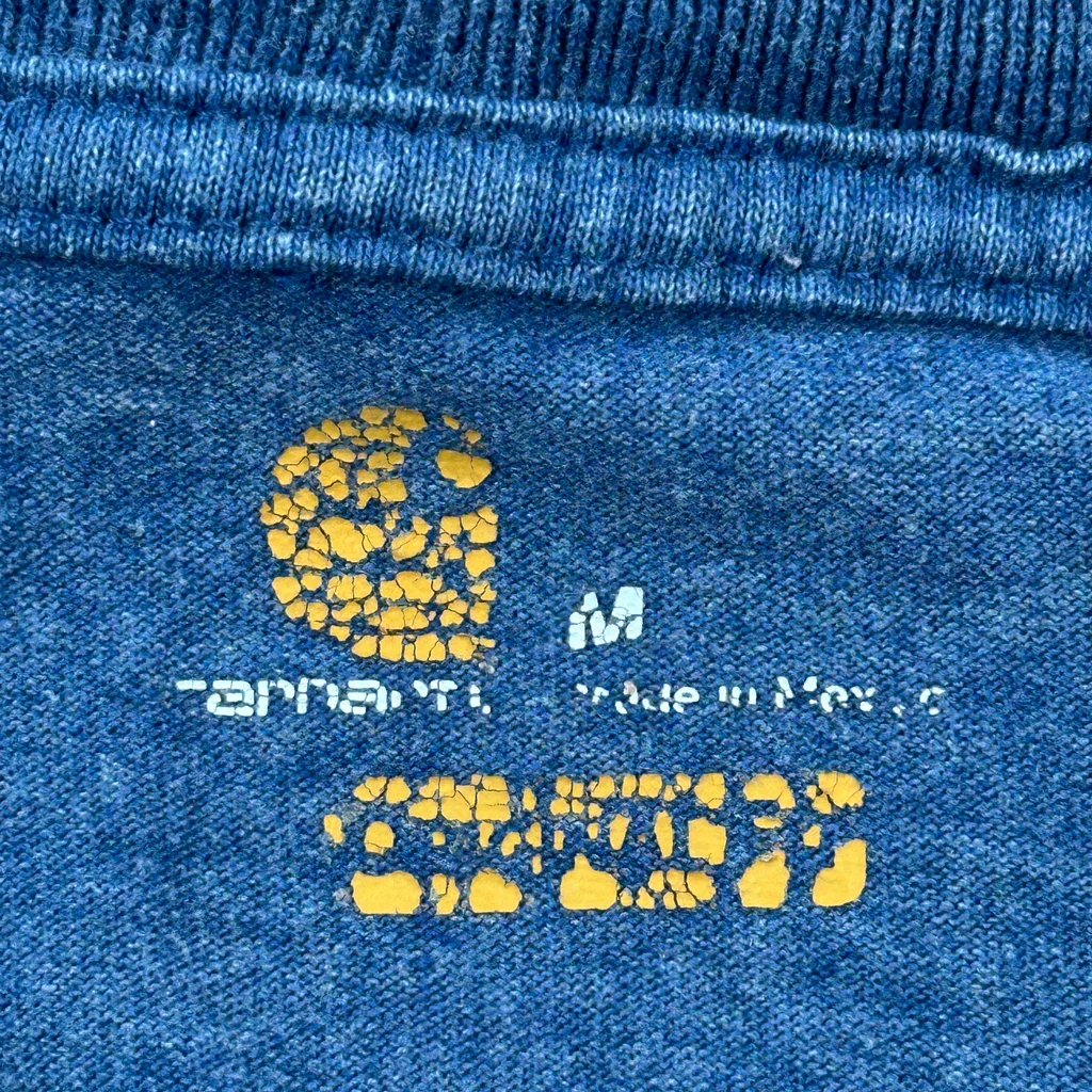 Carhartt Spellout T-Shirt - Medium Blue Cotton - Image 3