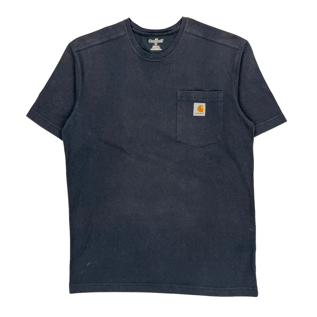 Carhartt T-Shirt - Medium Blue Cotton Blend