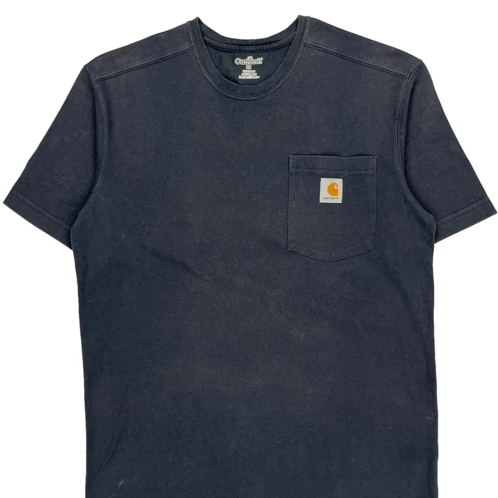 Carhartt T-Shirt - Medium Blue Cotton Blend - Image 5