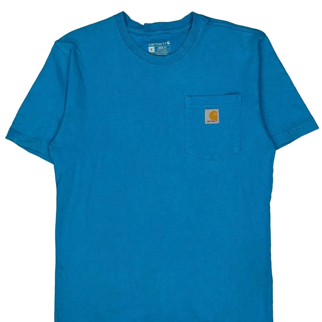 Carhartt T-Shirt - Small Blue Cotton - Image 5