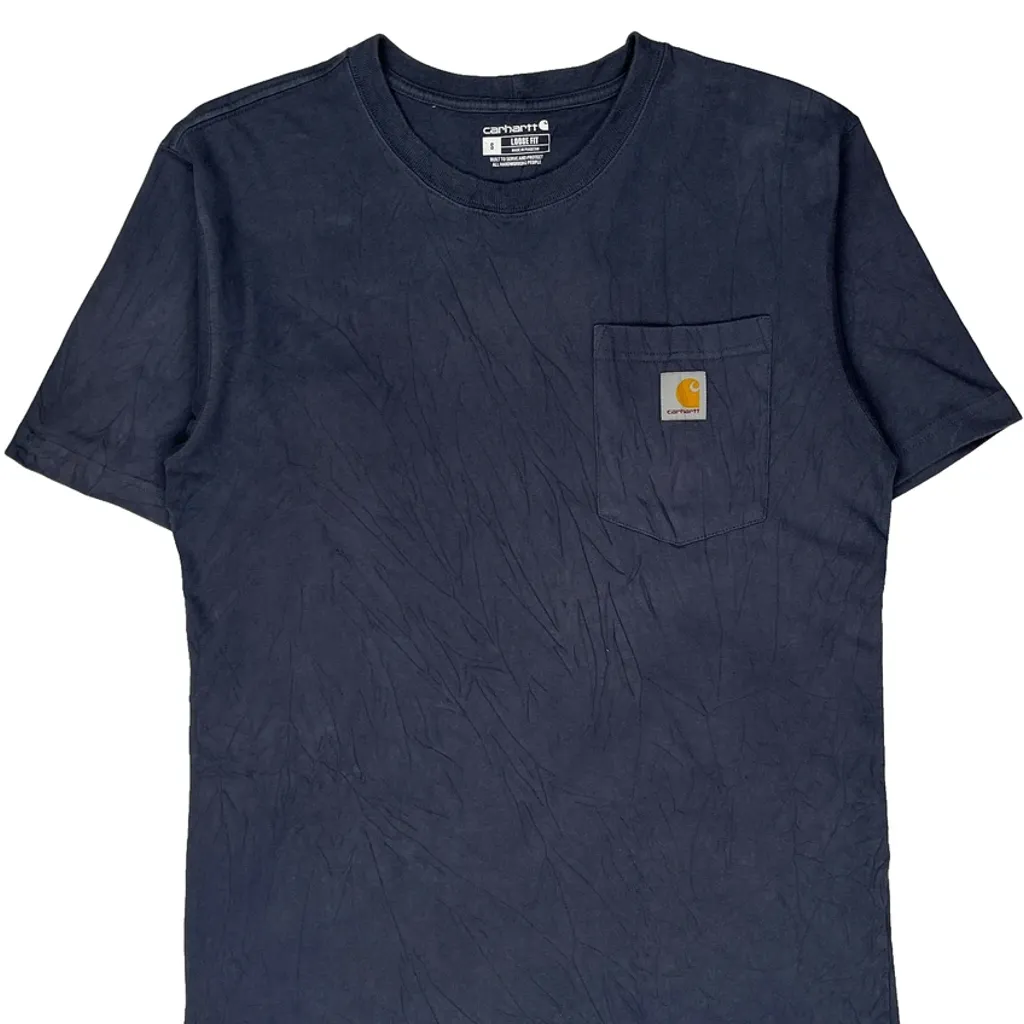 Carhartt T-Shirt - Small Blue Cotton - Image 4