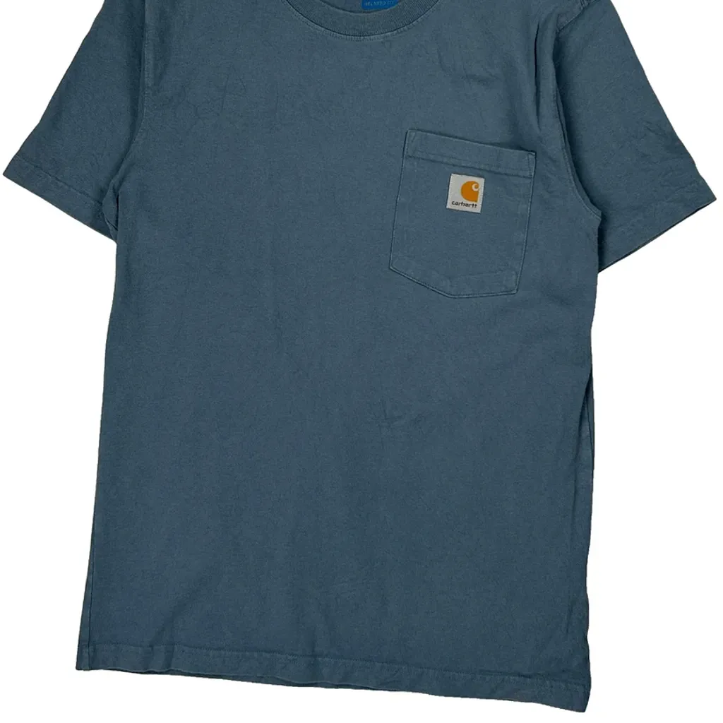 Carhartt T-Shirt - Small Blue Cotton - Image 5
