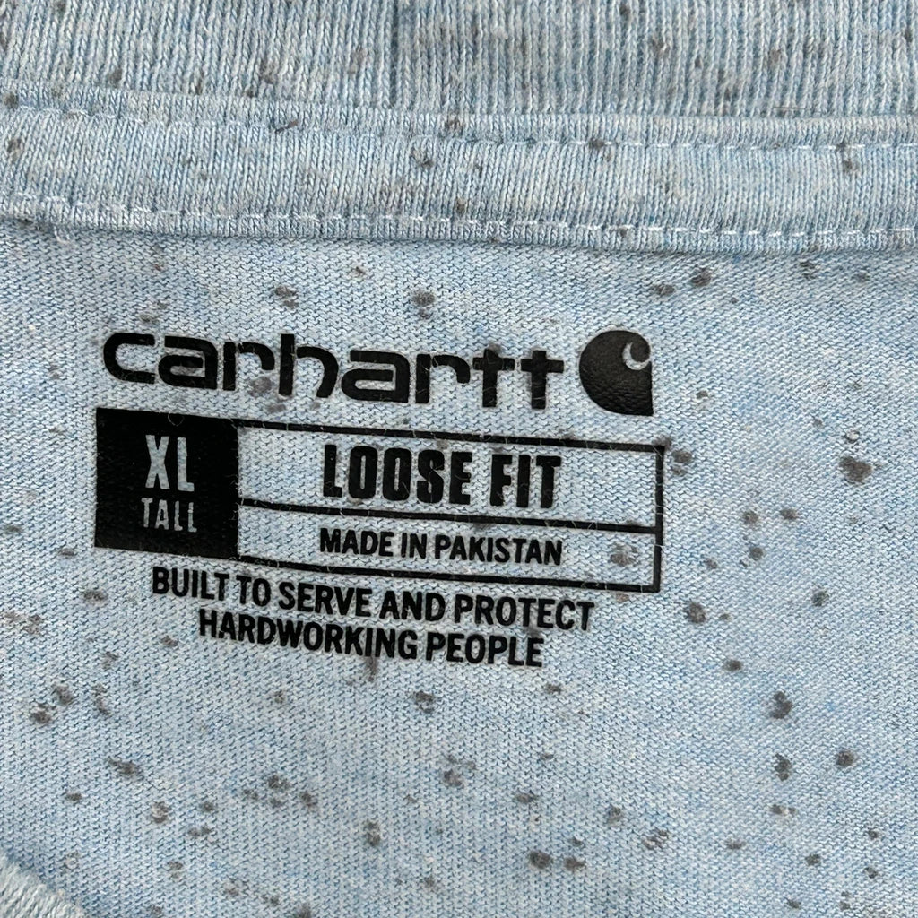 Carhartt Tall T-Shirt - XL Blue Cotton - Image 4
