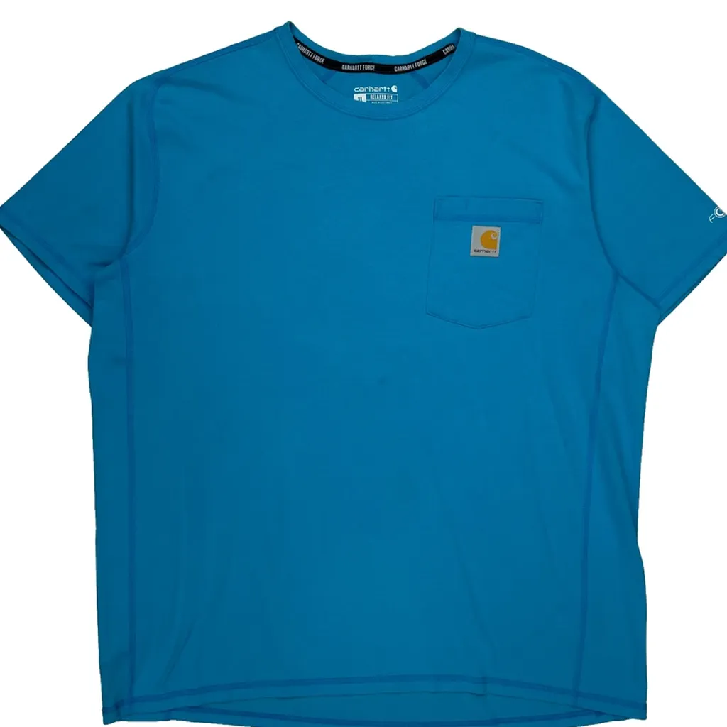 Carhartt T-Shirt - XL Blue Cotton - Image 4