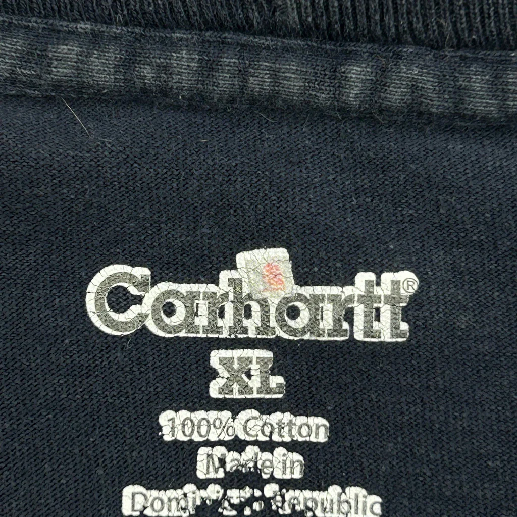 Carhartt Spellout T-Shirt - XL Blue Cotton - Image 3