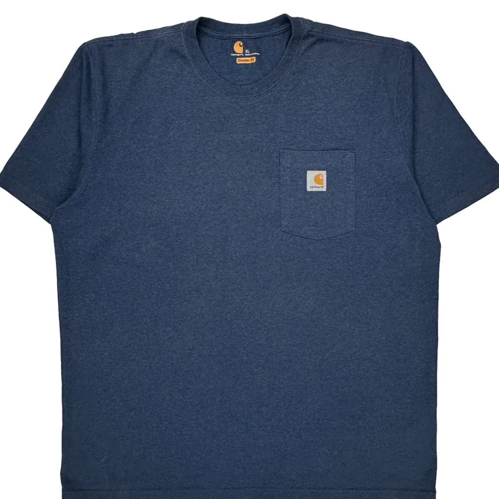 Carhartt T-Shirt - XL Blue Cotton - Image 5