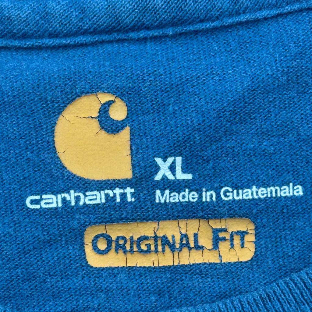 Carhartt T-Shirt - XL Blue Cotton - Image 3