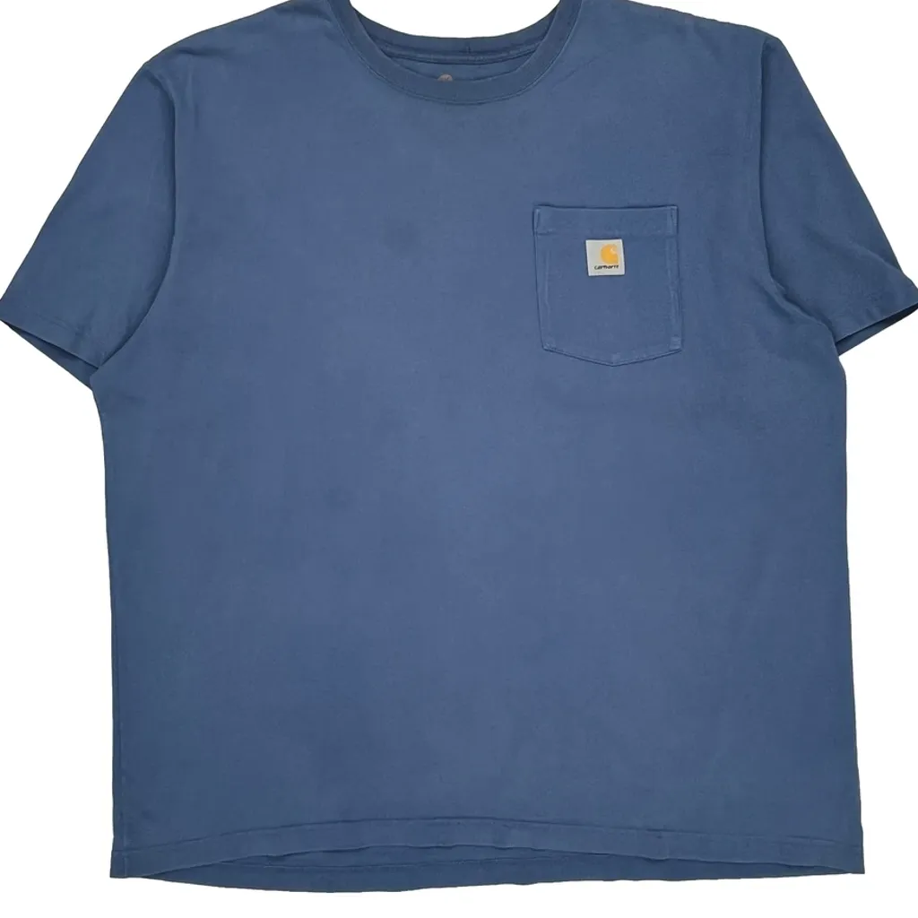 Carhartt T-Shirt - XL Blue Cotton - Image 4