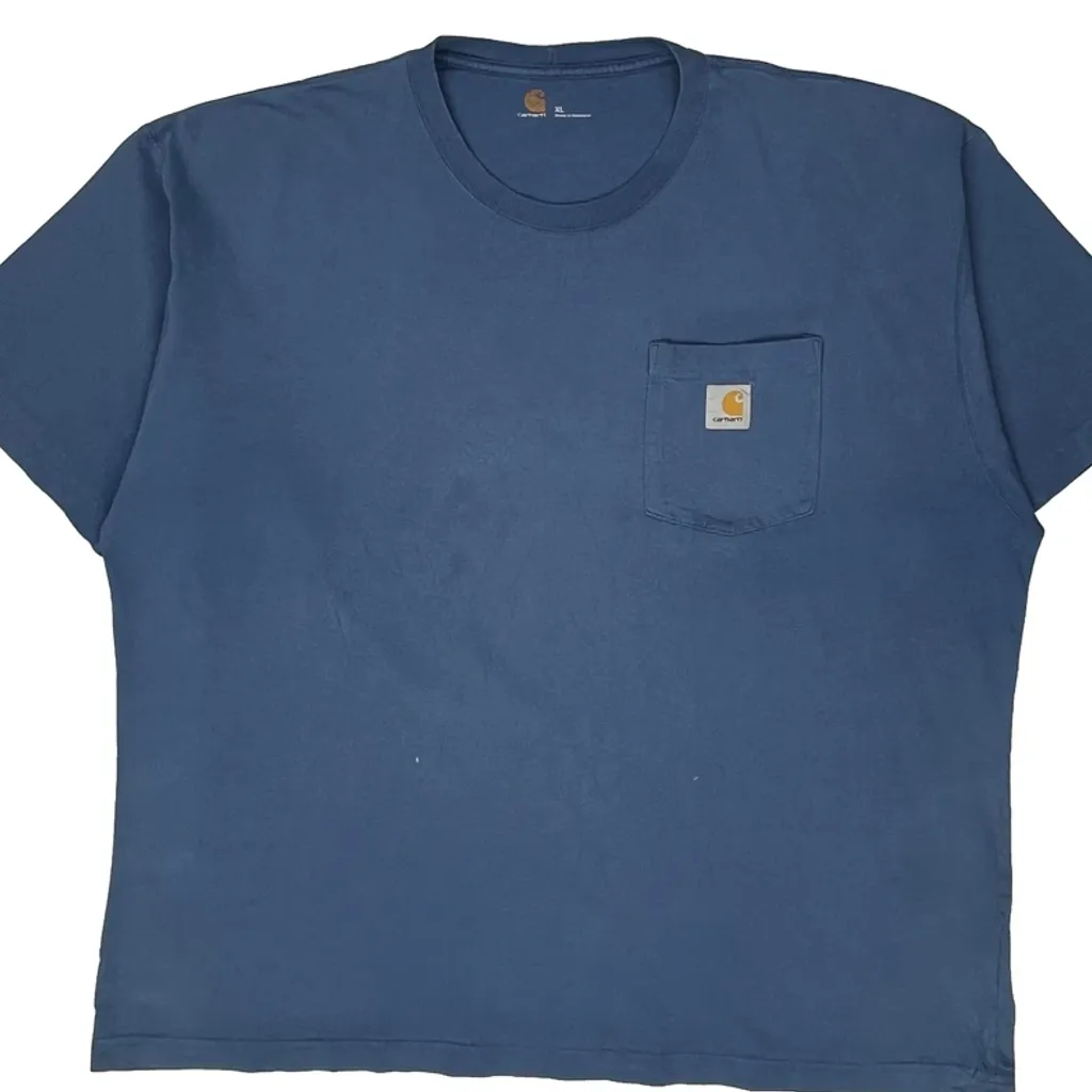 Carhartt T-Shirt - XL Blue Cotton - Image 5