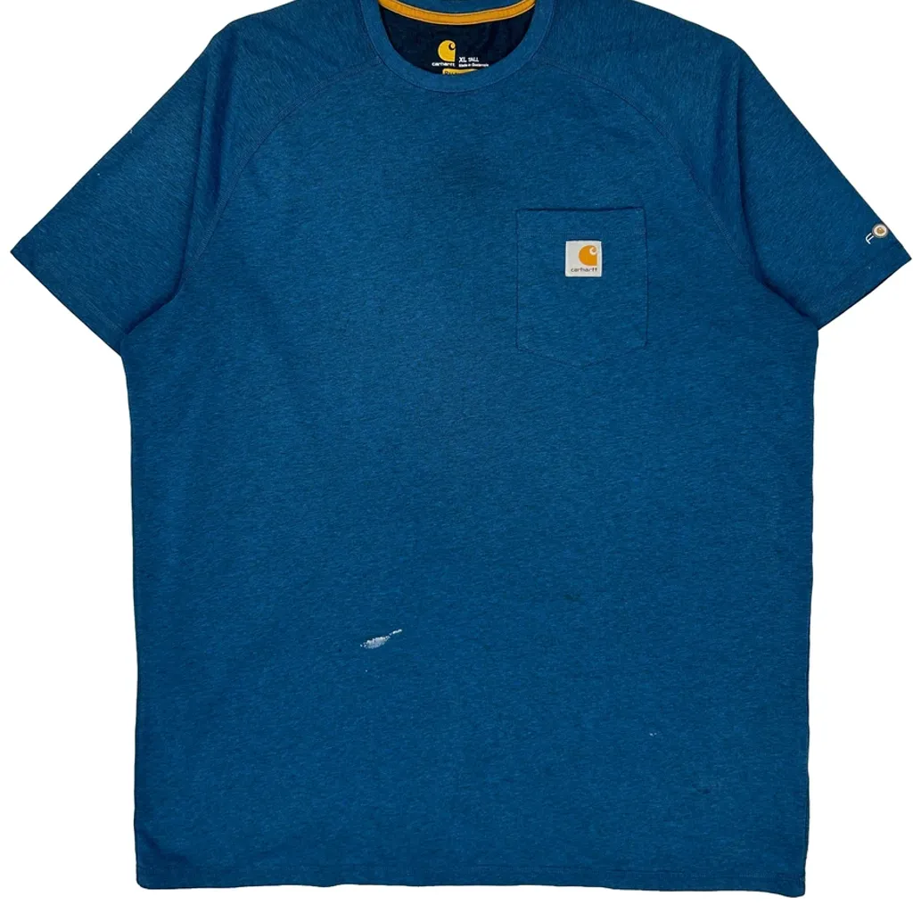 Carhartt T-Shirt - XL Blue Cotton - Image 4