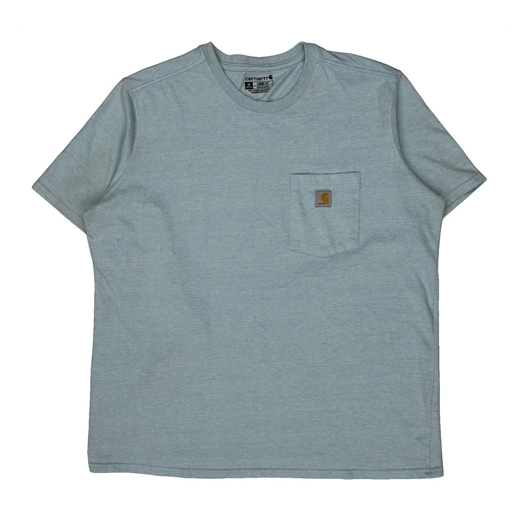 Carhartt T-Shirt - XL Blue Cotton