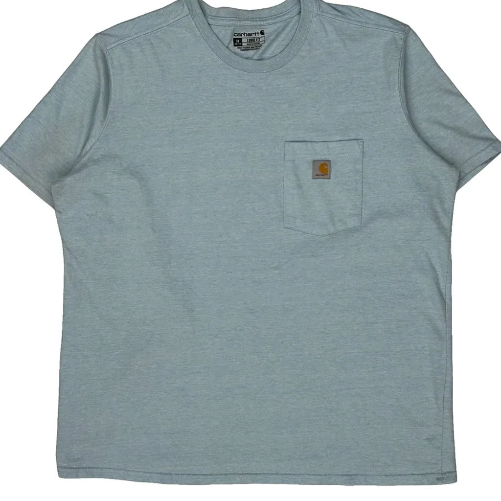 Carhartt T-Shirt - XL Blue Cotton - Image 4