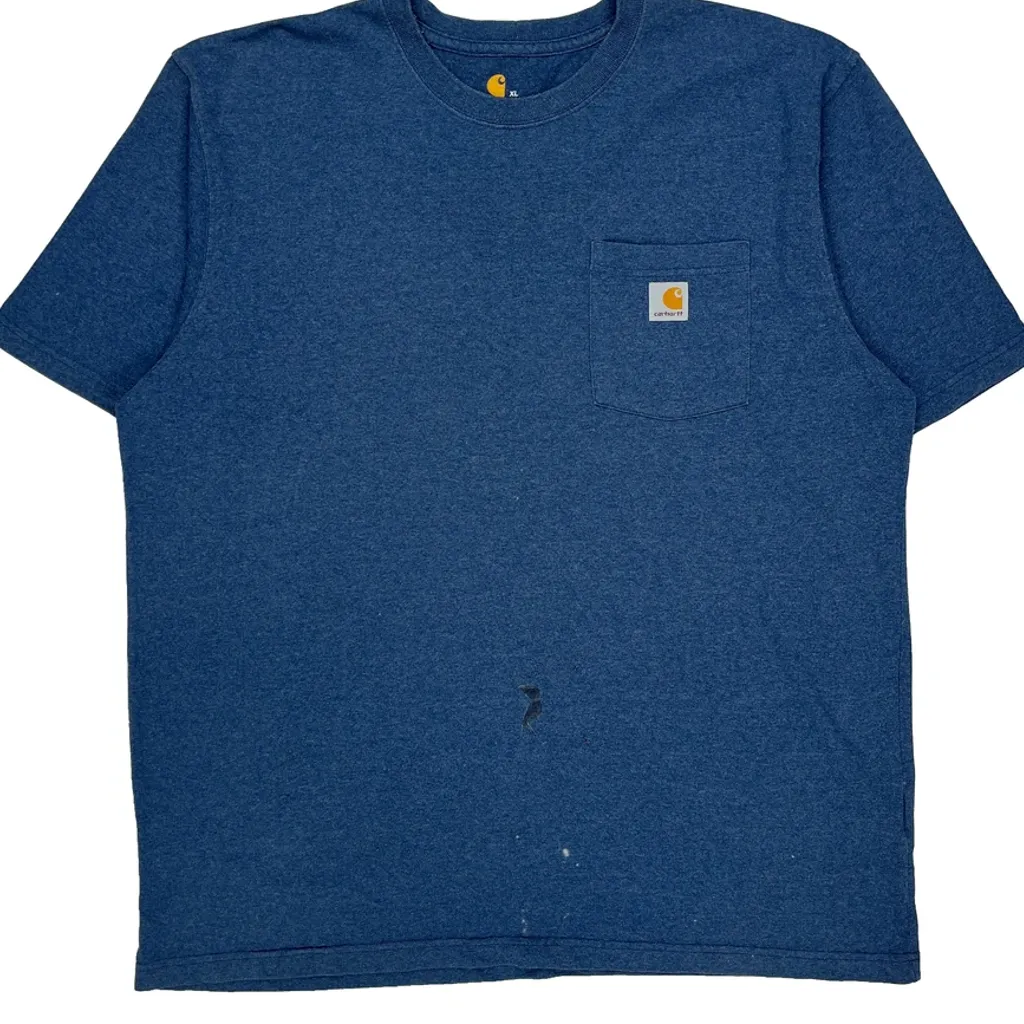 Carhartt T-Shirt - XL Blue Cotton - Image 5