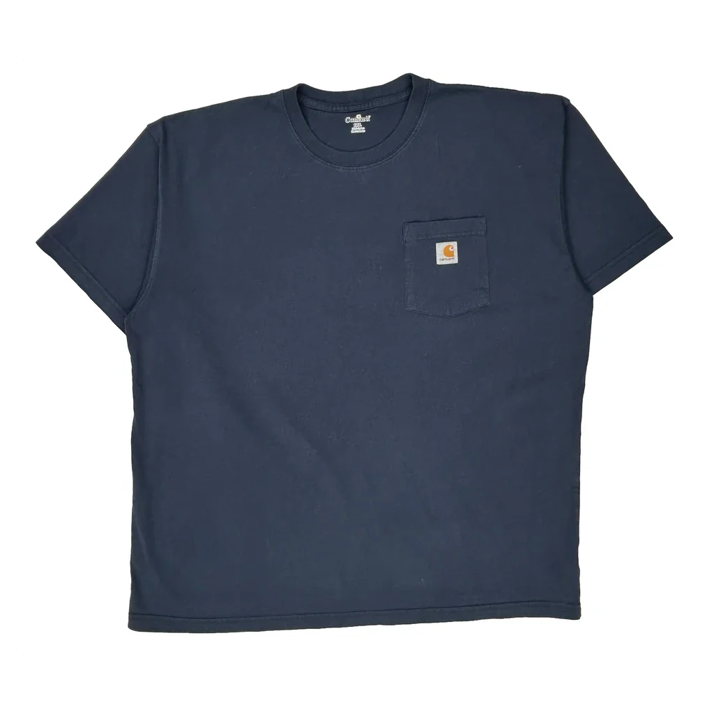 Carhartt T-Shirt - 2XL Blue Cotton