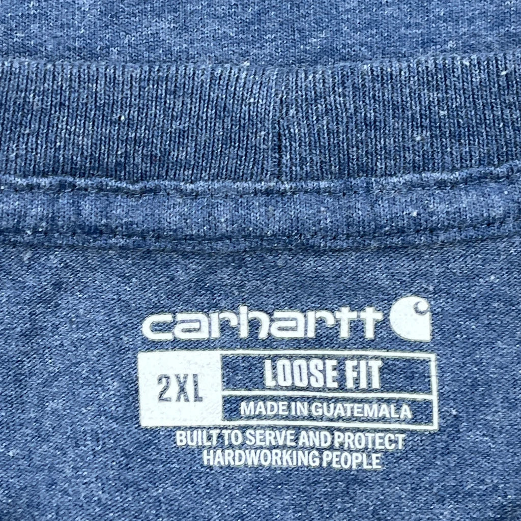 Carhartt T-Shirt - 2XL Blue Cotton - Image 3