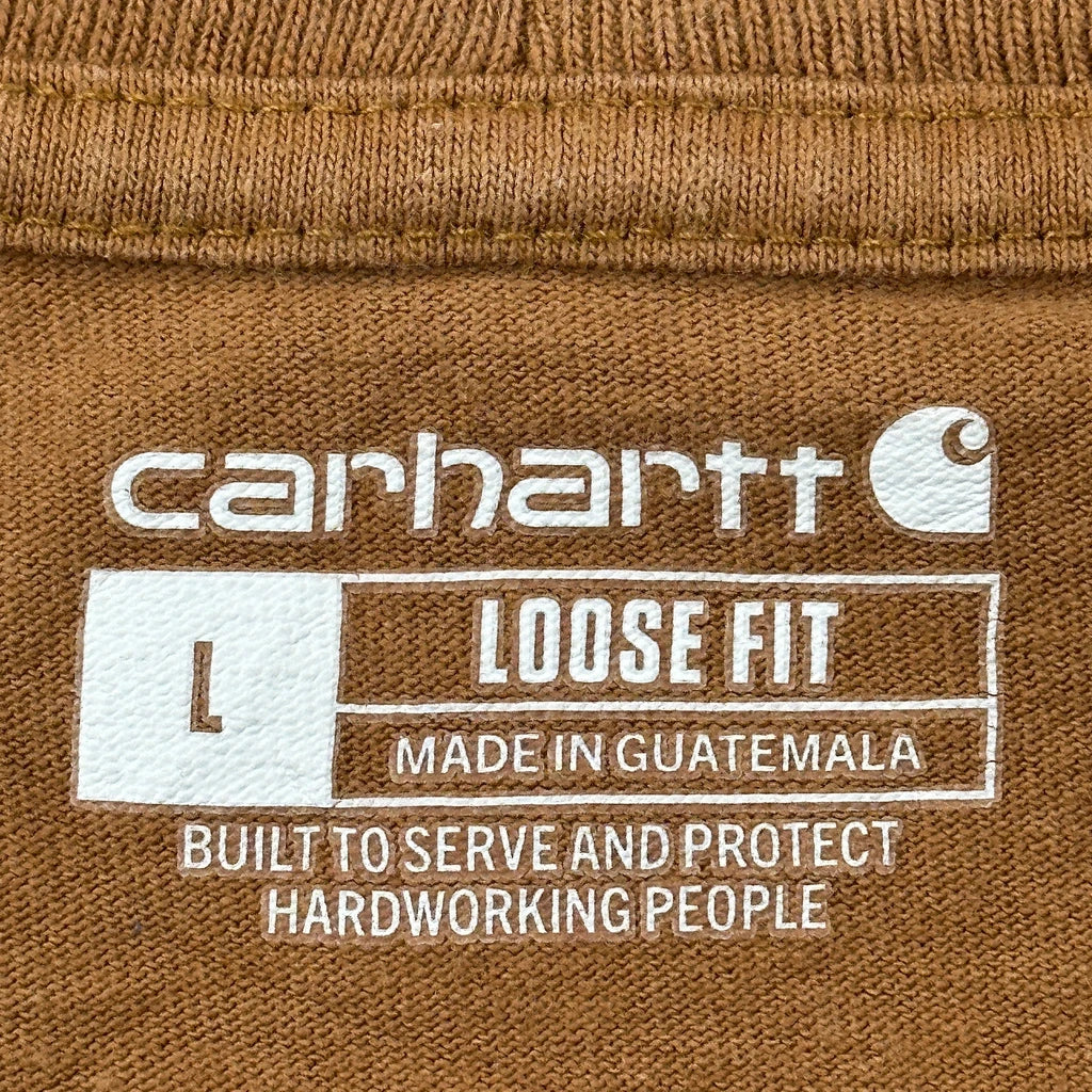 Carhartt T-Shirt - Large Brown Cotton - Image 3