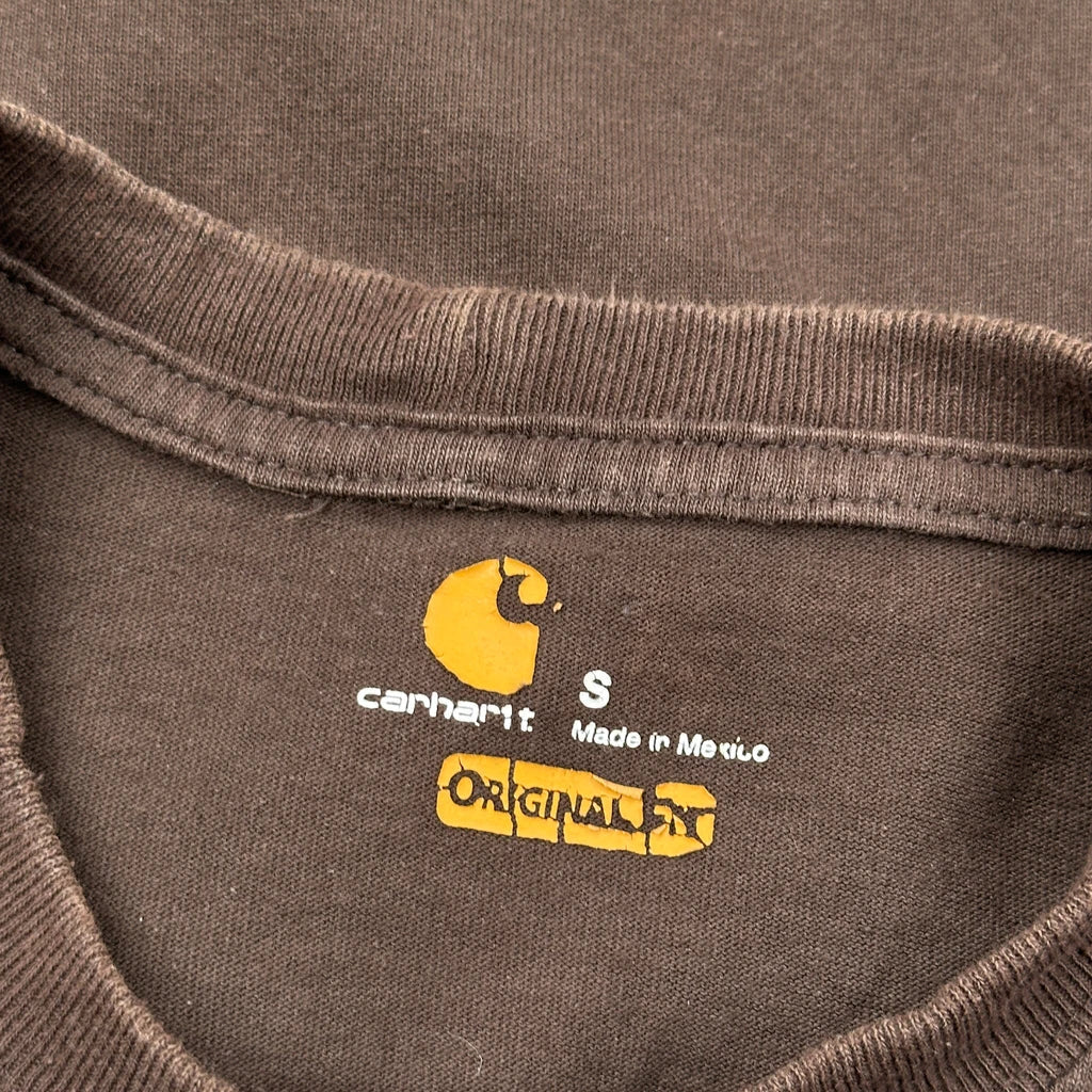 Carhartt T-Shirt - Small Brown Cotton - Image 3
