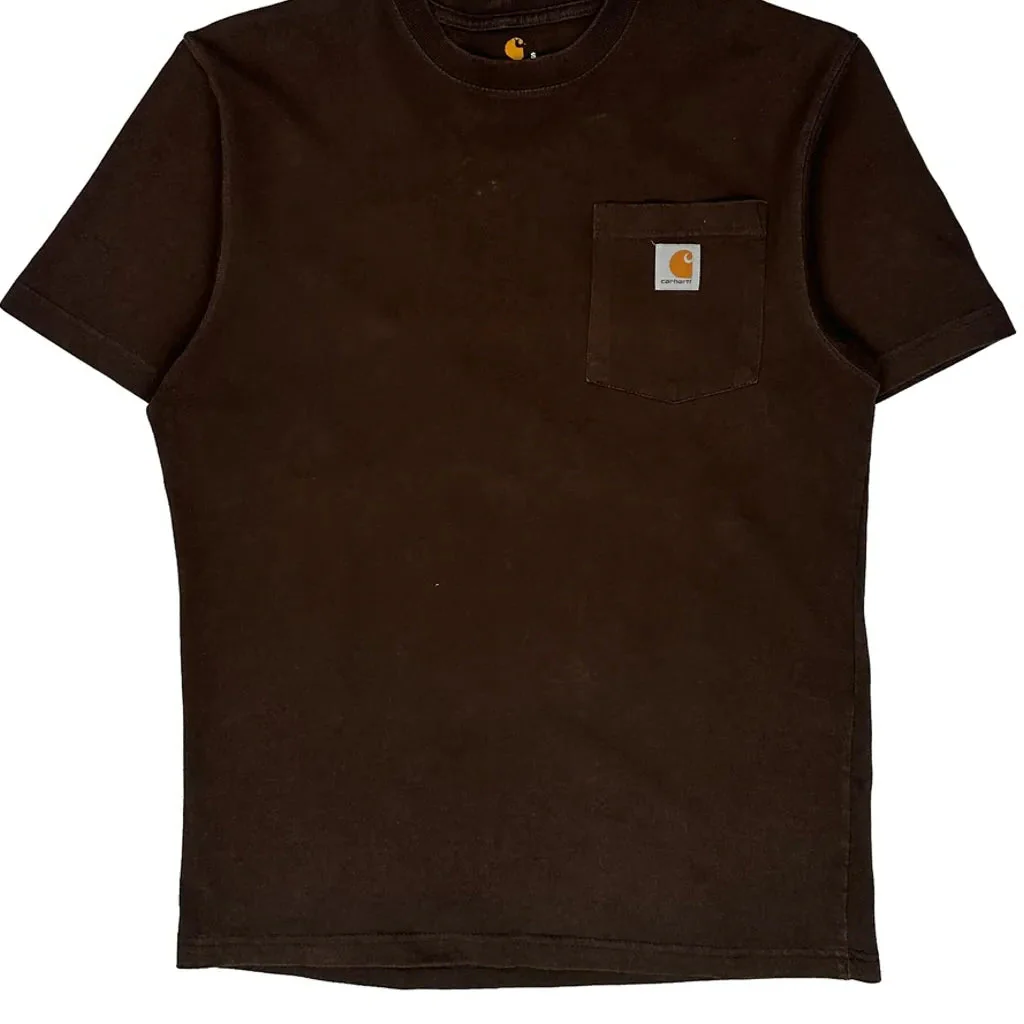 Carhartt T-Shirt - Small Brown Cotton - Image 5