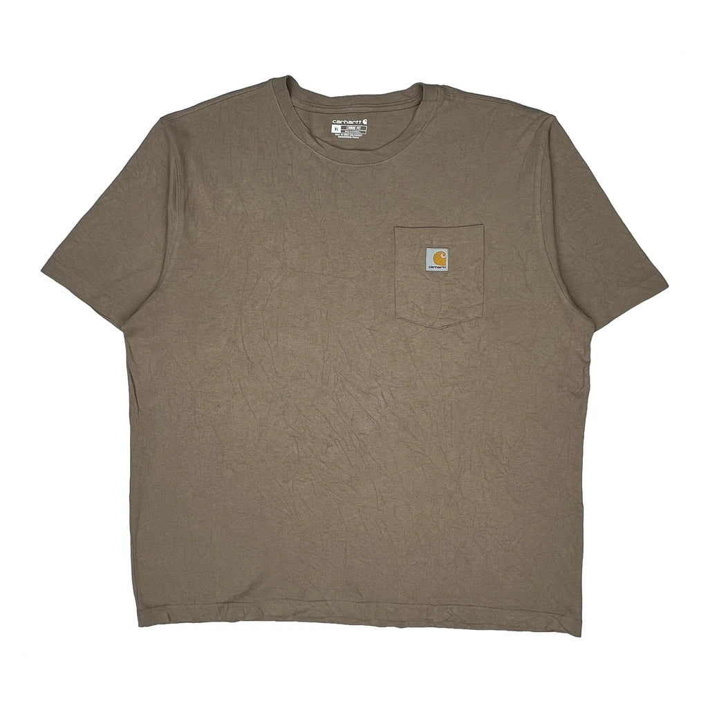 Carhartt T-Shirt - XL Brown Cotton