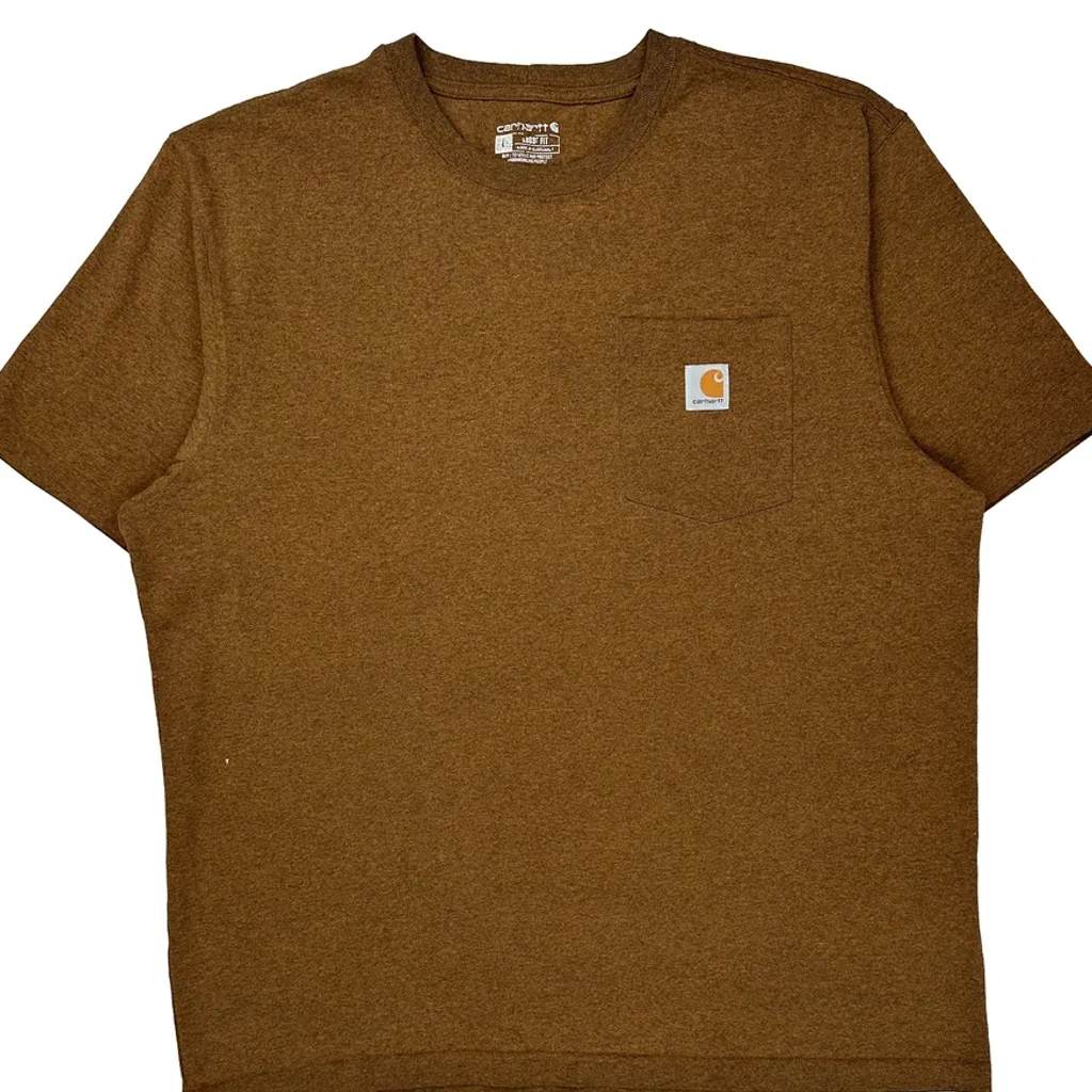 Carhartt T-Shirt - XL Brown Cotton - Image 4