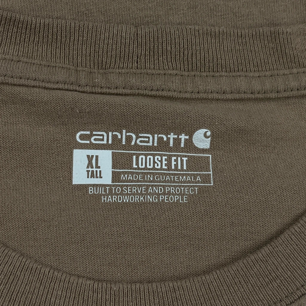 Carhartt Tall T-Shirt - XL Brown Cotton - Image 3
