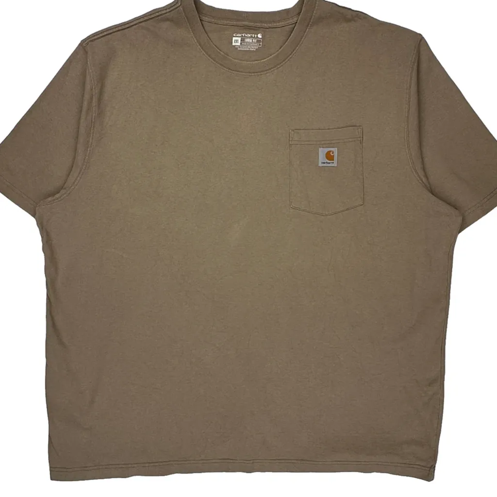 Carhartt T-Shirt - 2XL Brown Cotton - Image 5