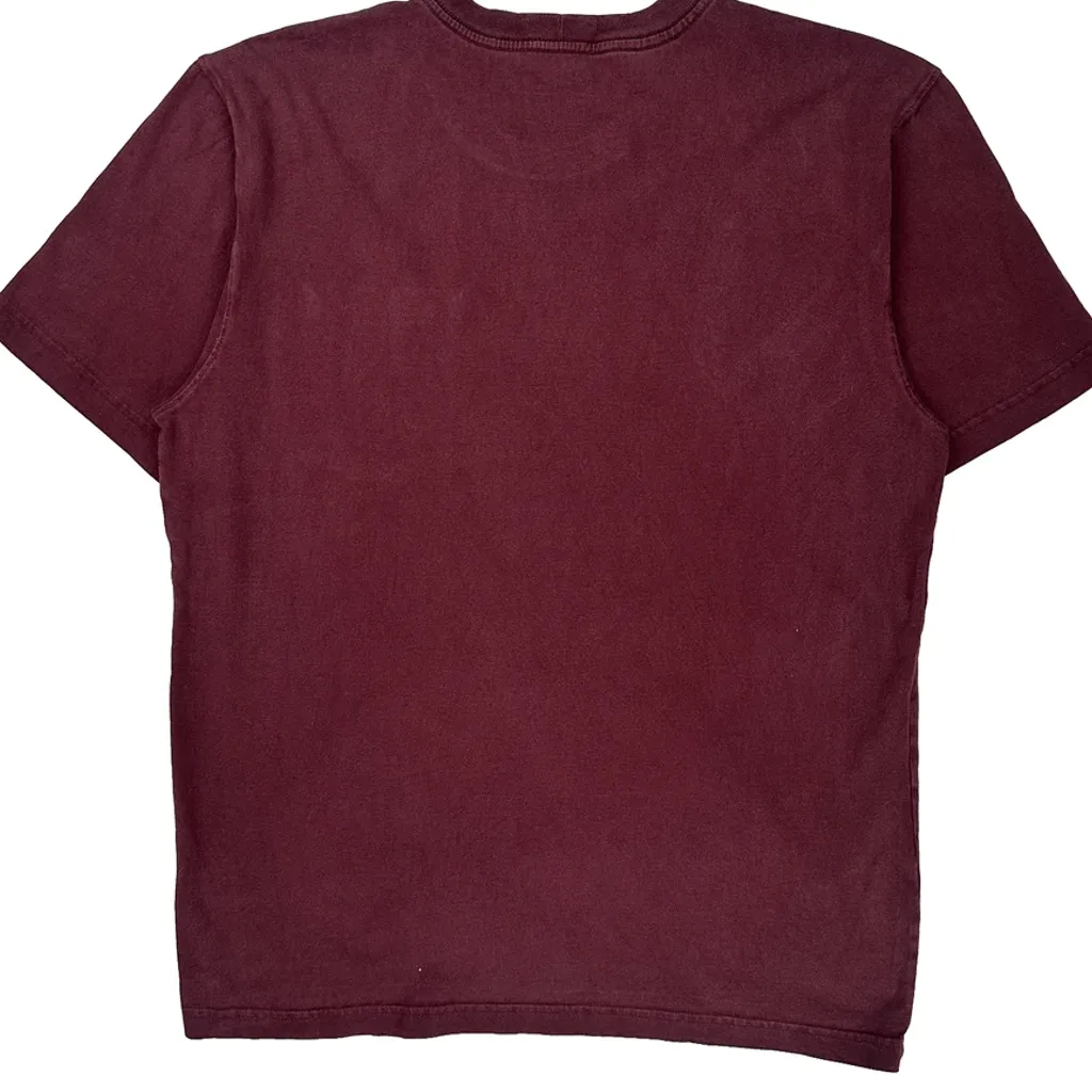 Carhartt T-Shirt - Large Burgundy Cotton - Image 7