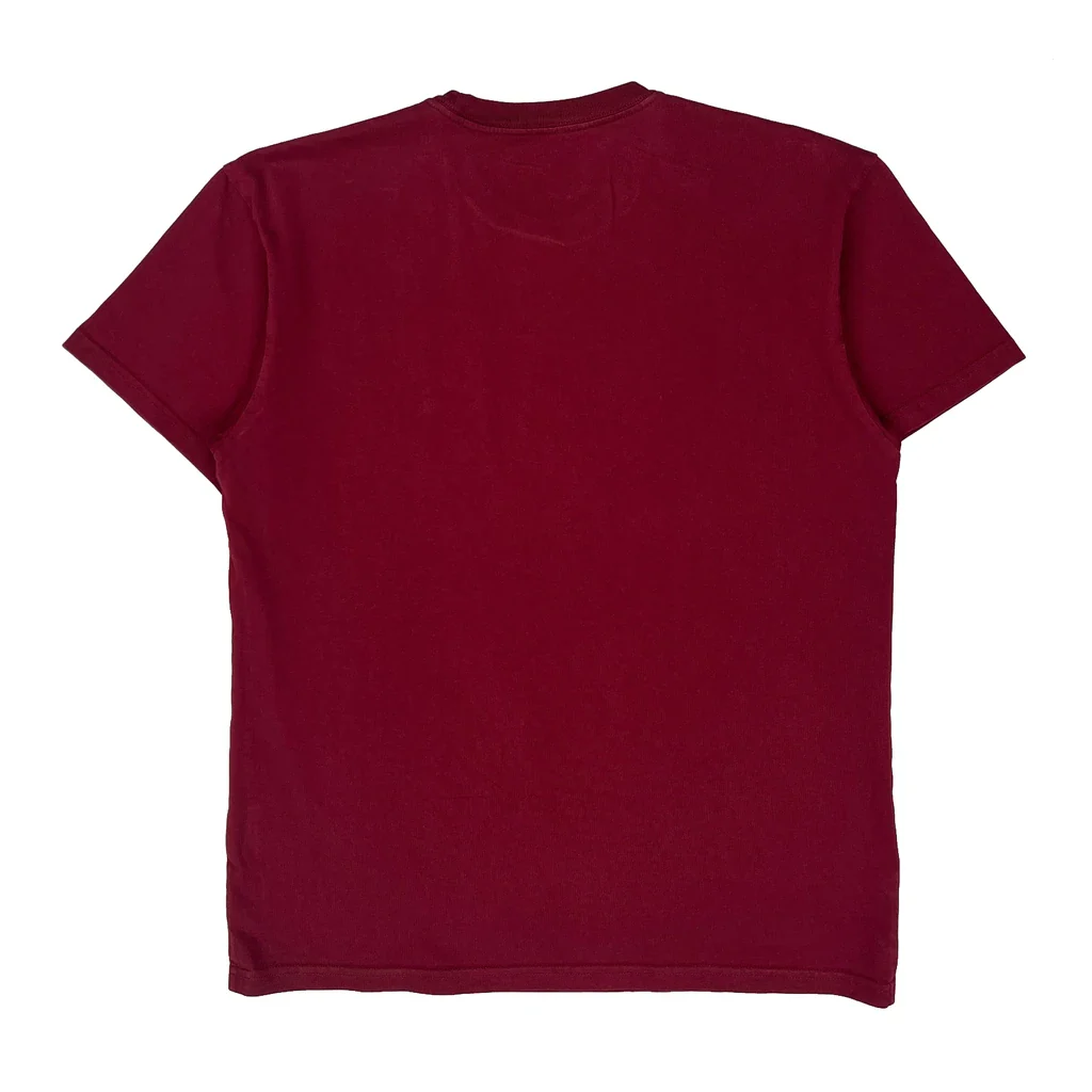Carhartt T-Shirt - Medium Burgundy Cotton - Image 2