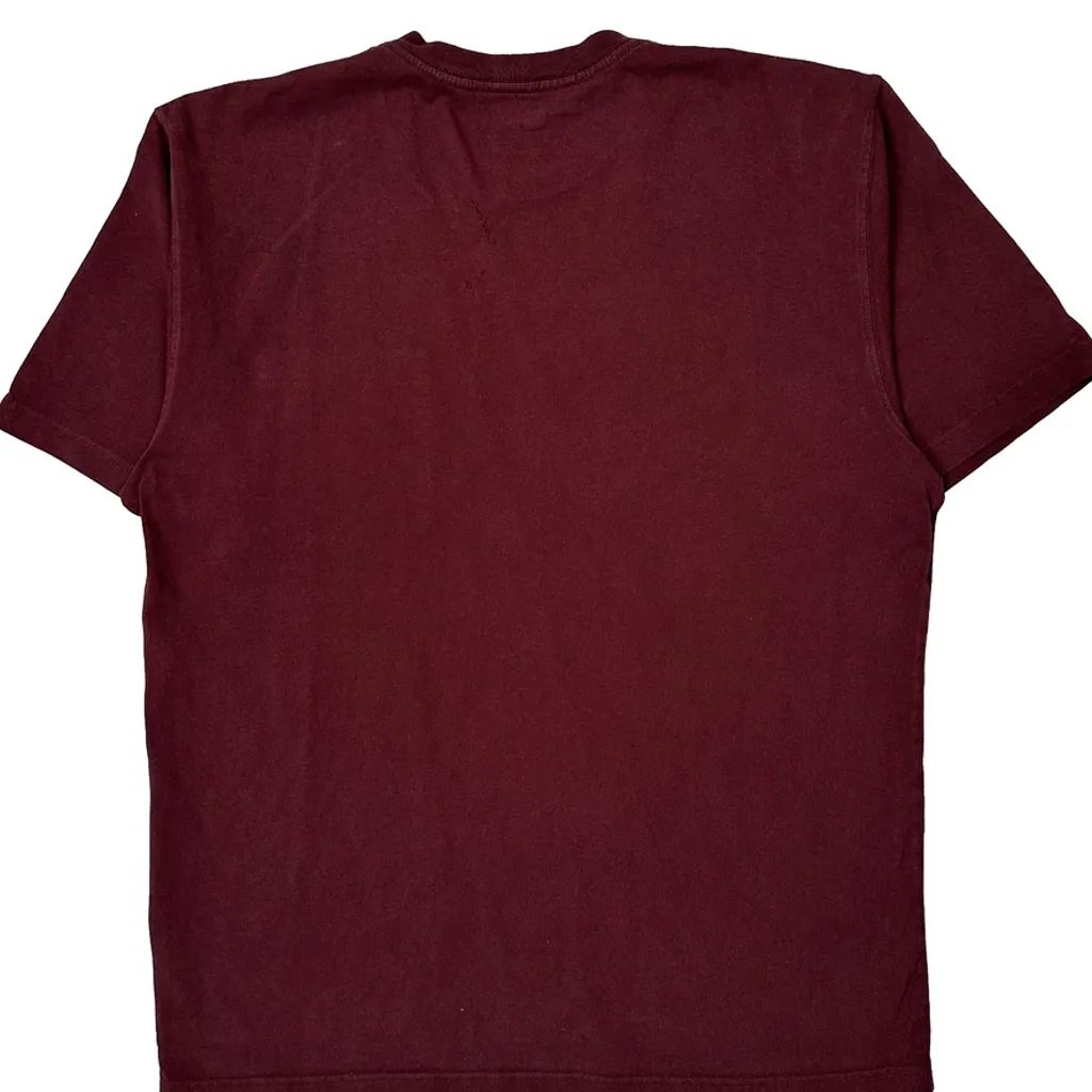 Carhartt T-Shirt - Medium Burgundy Cotton - Image 7