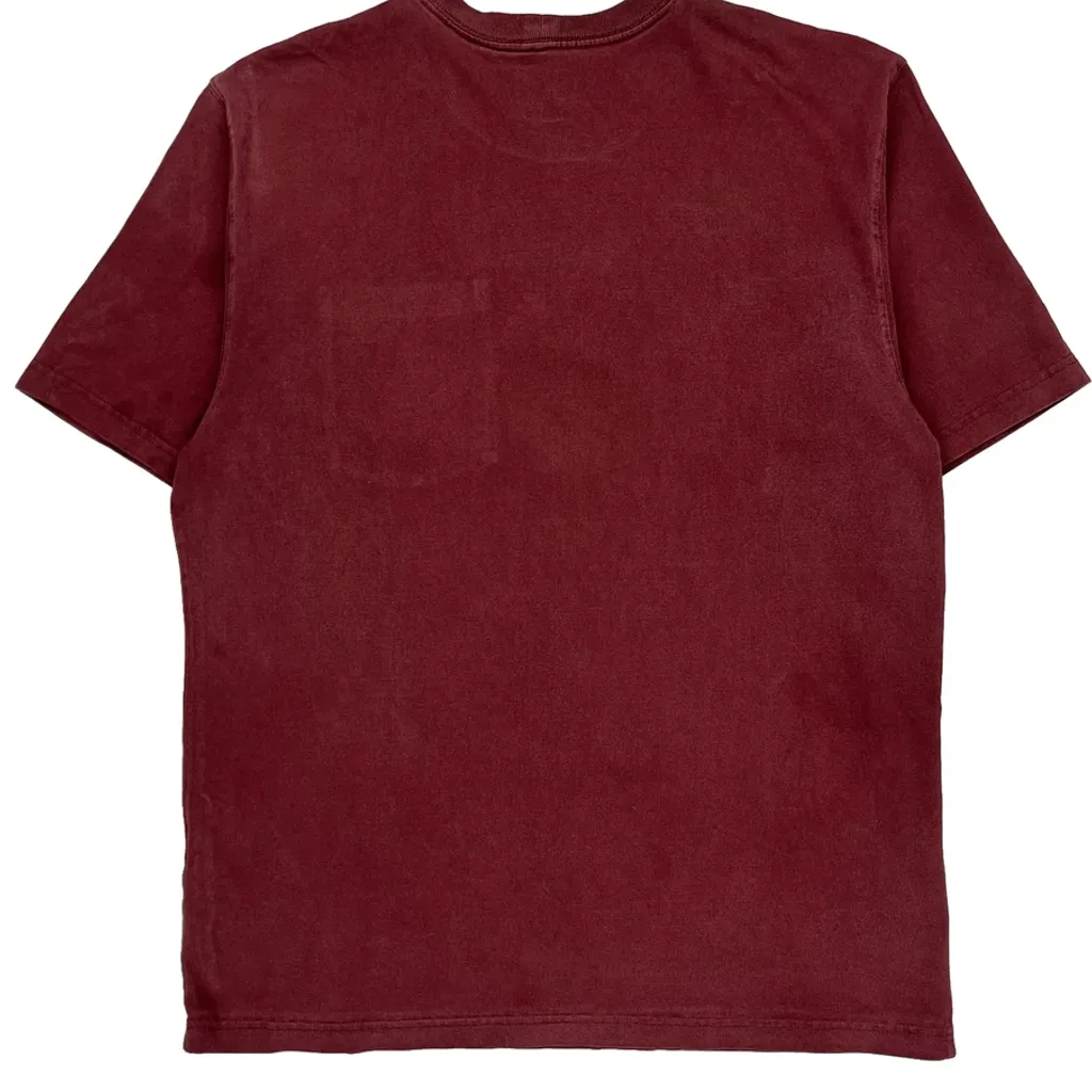 Carhartt T-Shirt - Medium Burgundy Cotton - Image 6