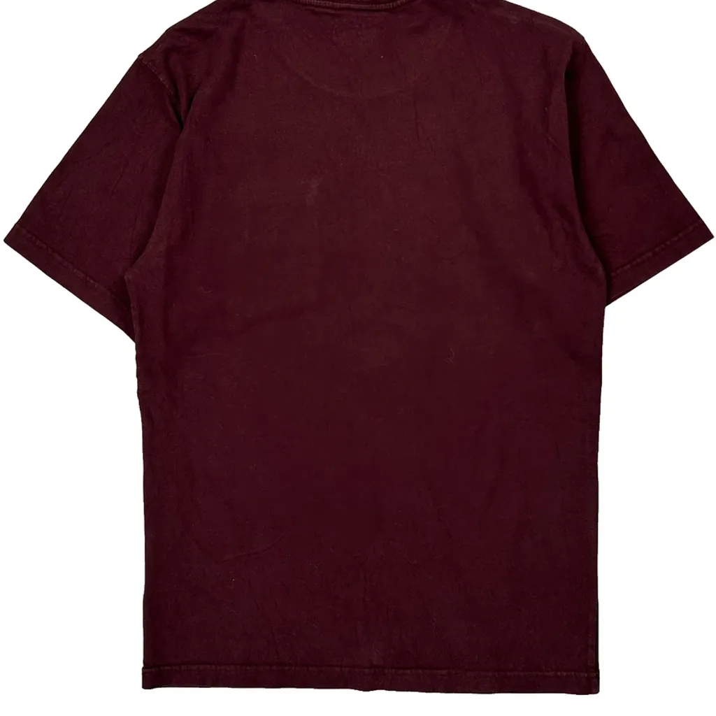 Carhartt T-Shirt - Medium Burgundy Cotton - Image 7