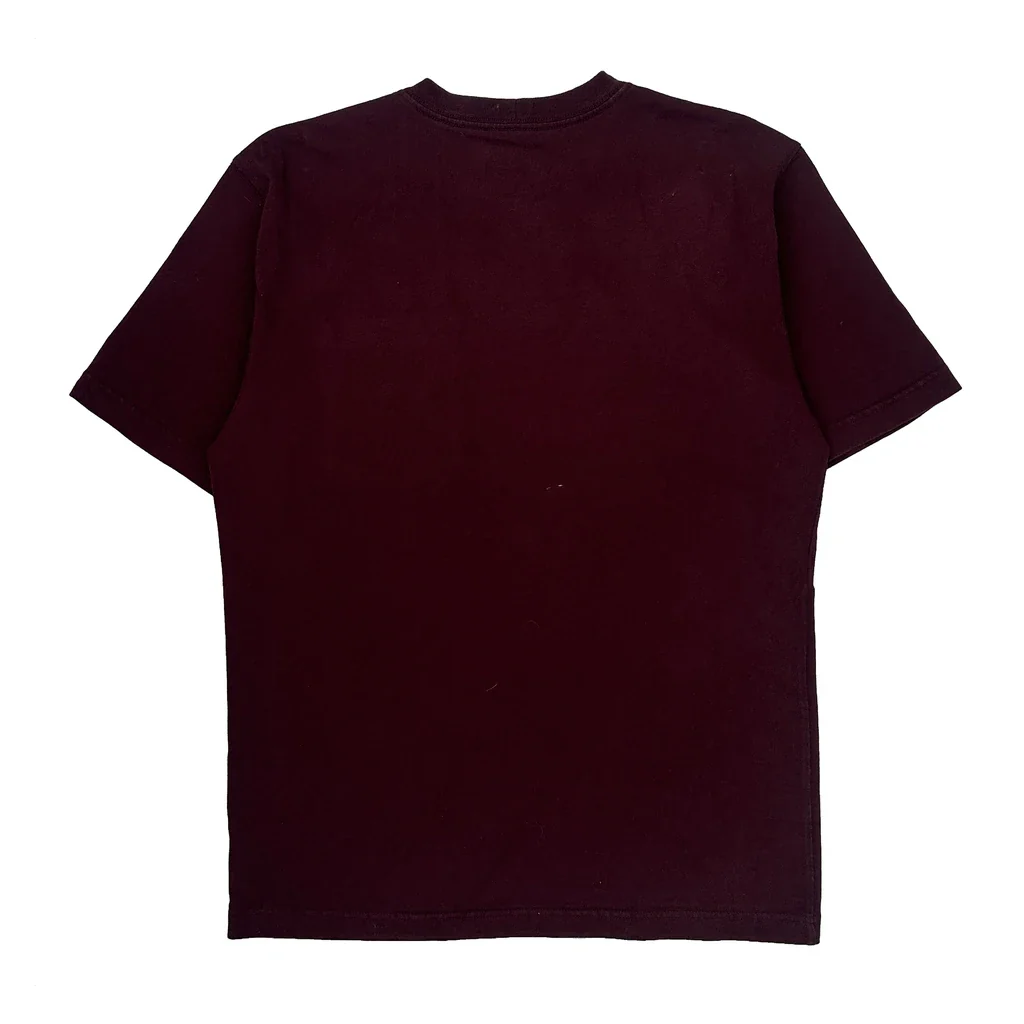 Carhartt T-Shirt - Small Burgundy Cotton - Image 2