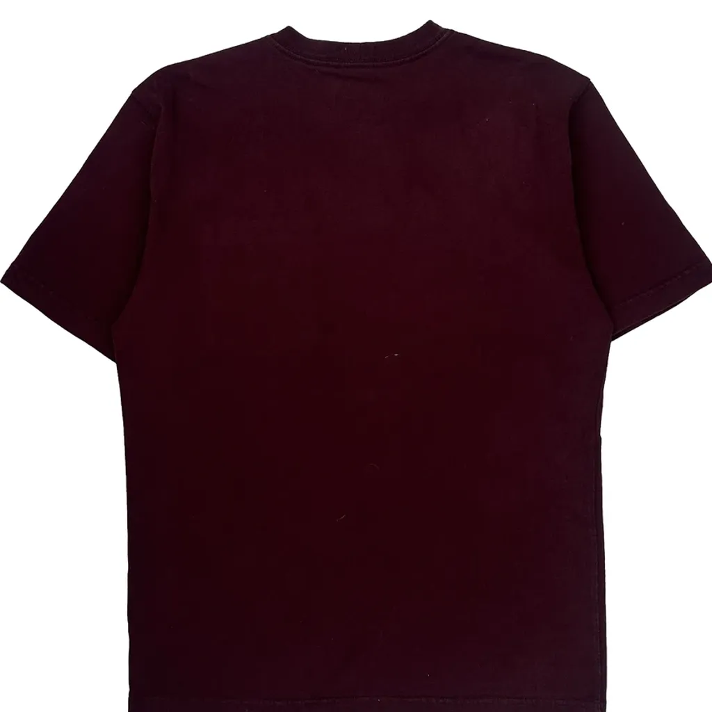 Carhartt T-Shirt - Small Burgundy Cotton - Image 6