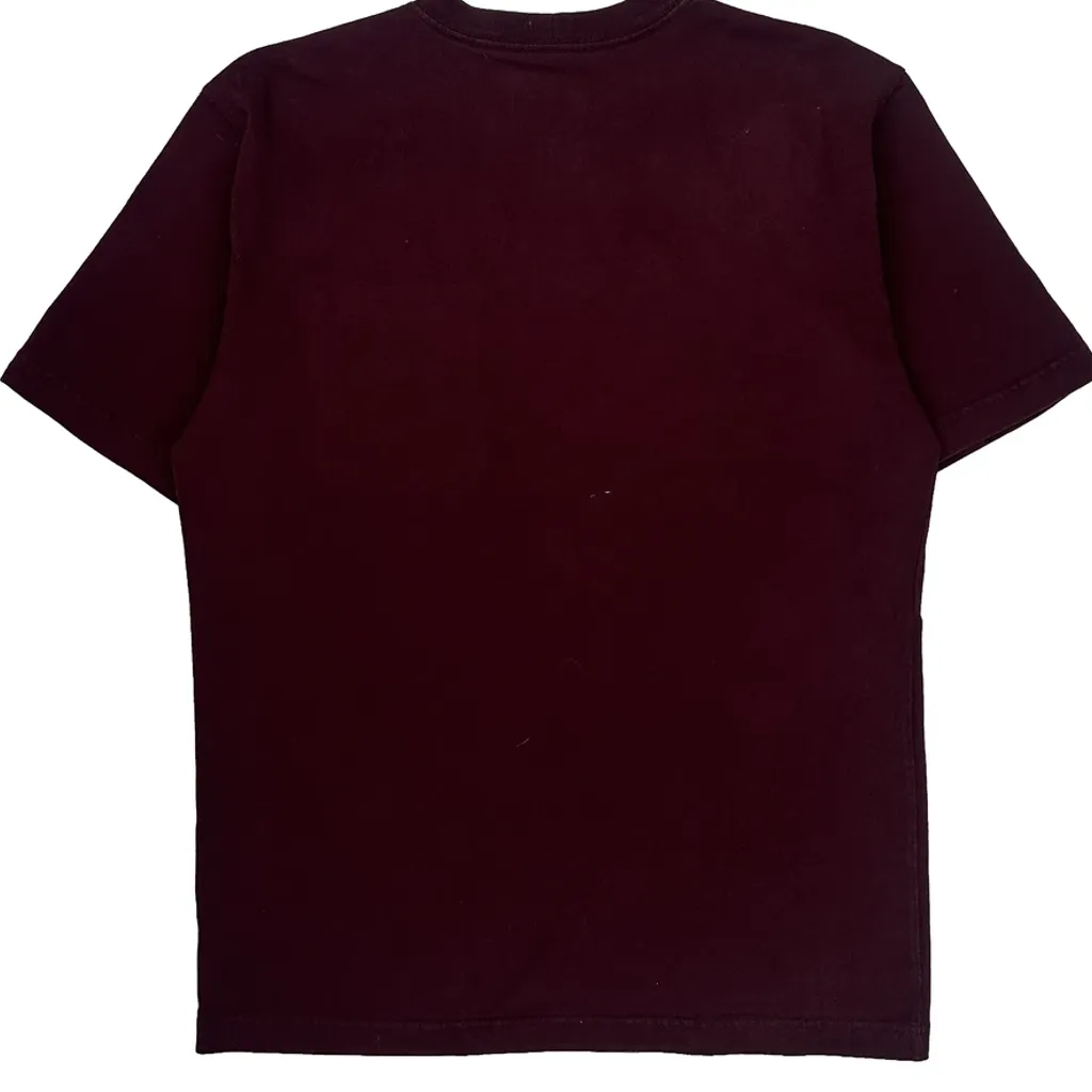 Carhartt T-Shirt - Small Burgundy Cotton - Image 7