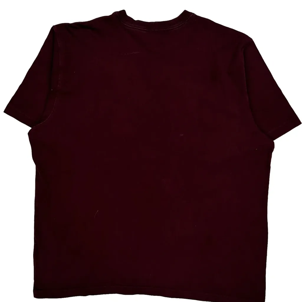 Carhartt T-Shirt - XL Burgundy Cotton - Image 6