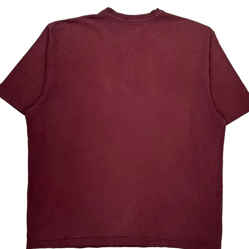 Carhartt T-Shirt - XL Burgundy Cotton - Image 7