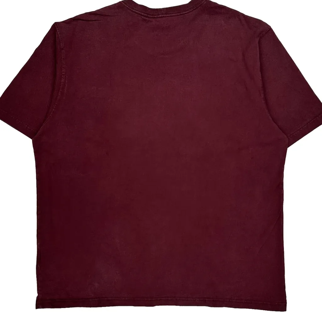 Carhartt T-Shirt - XL Burgundy Cotton - Image 6